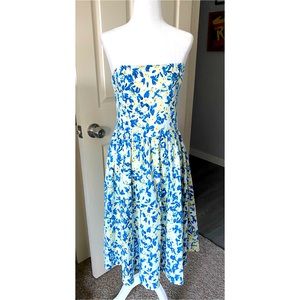 💕HP💕Fifth City Strapless Floral Spring Dress